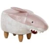 Beliani Dierenhocker SHARK - Roze Polyester 2 Beliani Dierenhocker SHARK - Roze Polyester -Beliani 1953421894
