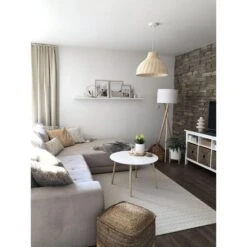 Beliani Poef KIRAMA - Beige Katoen, Jute 5 Beliani Poef KIRAMA - Beige Katoen, Jute -Beliani 1964178244 0103