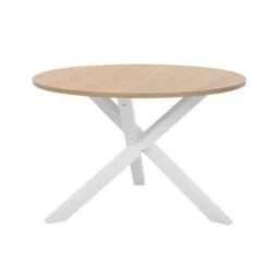 Beliani Ronde Tafel JACKSONVILLE - Lichte Houtkleur Mdf