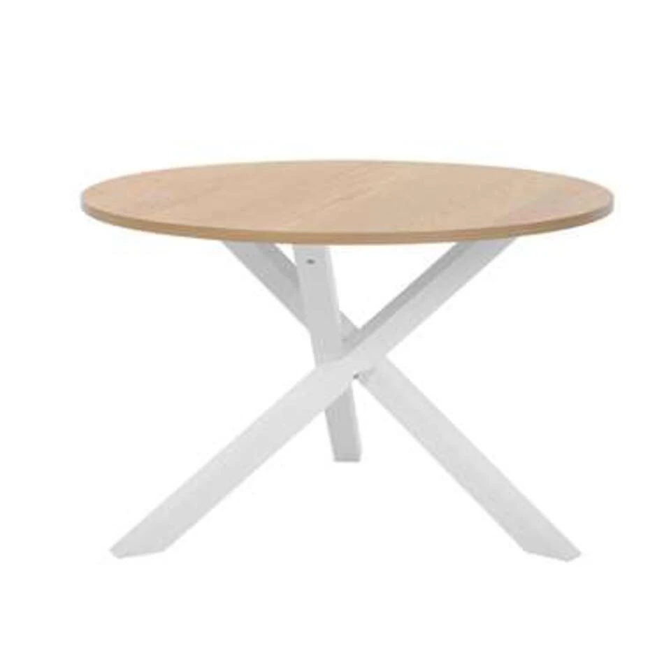 Beliani Ronde Tafel JACKSONVILLE - Lichte Houtkleur Mdf Beliani Ronde Tafel JACKSONVILLE - Lichte Houtkleur Mdf -Beliani 1980117646