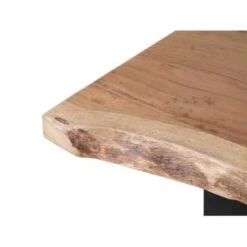Beliani Eettafel BROOKE - Lichte Houtkleur Acaciahout -Beliani 1cda9f5dedb84d2eb94d9cc8d9979aae