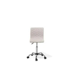 Beliani Bureaustoel ORLANDO - Beige Polyester -Beliani 1d12b4e2e56e4780a480eea8c39db1ea