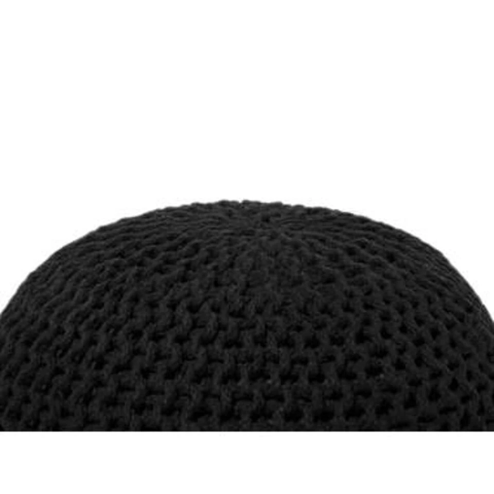 Beliani Poef CONRAD - Zwart Katoen Beliani Poef CONRAD - Zwart Katoen -Beliani 21076852223c4ca38968f2c2456ca3ee