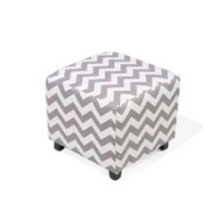 Beliani Poef KANSAS - Grijs Katoen -Beliani 22f25ef1209e44aeb045ed69744bcda4