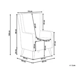 Beliani Oorfauteuil ONEIDA - Groen Fluweel -Beliani 2719461da80643cf89ffa5f3f9a9126d