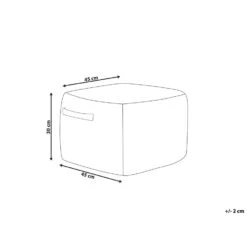 Beliani Poef DHADAR - Zwart Jute -Beliani 29f99995ca834393892546b4a2de5257