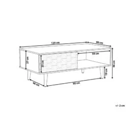 Beliani Salontafel SWANSEA - Lichte Houtkleur Spaanplaat -Beliani 2b1469452c214684ac374ac73e7307e1
