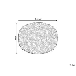 Beliani Poef DUKI - Natuurlijk Jute -Beliani 2bbb1d50c4d34e43b584610e1f1ca88a