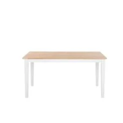 Beliani Eettafel GEORGIA - Wit Rubberhout -Beliani 3a999c084289413e887cf0e922ad2e8a