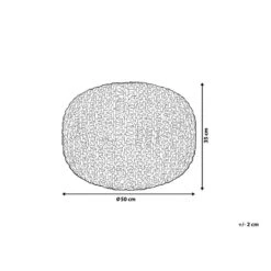 Beliani Poef CONRAD - Geel Katoen -Beliani 43f852fd539f4cfc978fcfff60308835