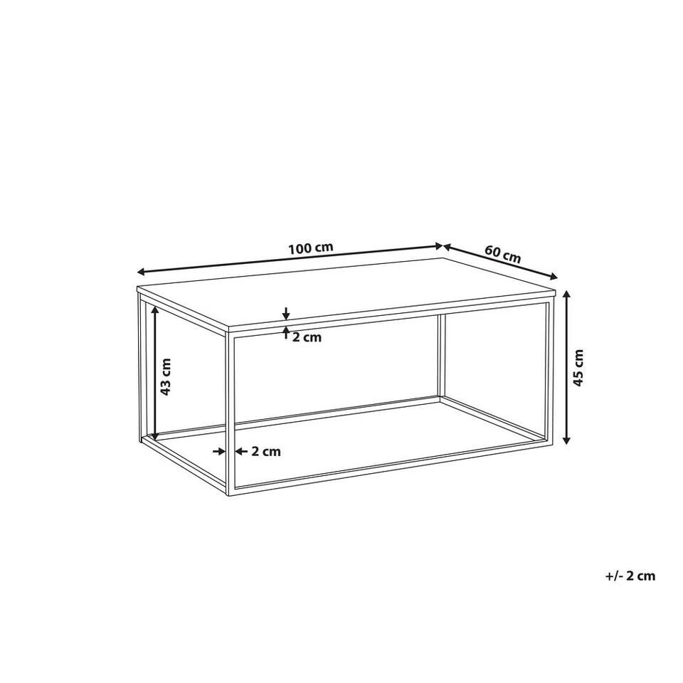 Beliani Salontafel DELANO - Zwart Mdf Beliani Salontafel DELANO - Zwart Mdf -Beliani 447e0012ff2e4538963a448e1f880e87
