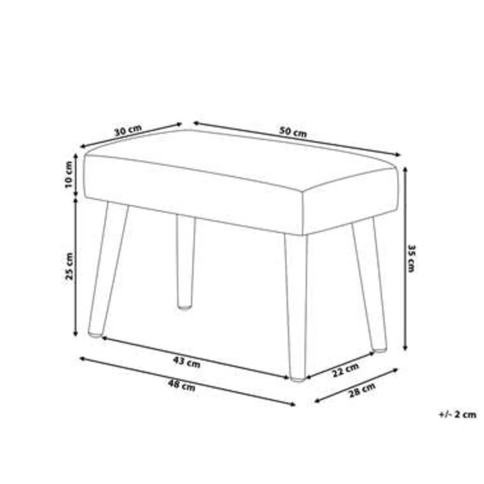 Beliani Hocker TAKOMA - Grijs Fluweel Beliani Hocker TAKOMA - Grijs Fluweel -Beliani 47ff339ab4264805b8eb6b9e155a9b72