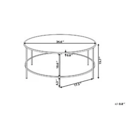 Beliani Salontafel FLORENCE - Zwart Glas 4 Beliani Salontafel FLORENCE - Zwart Glas -Beliani 4d32e1204cbc4012aca241bcf481de81