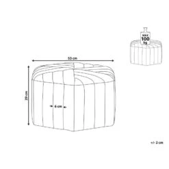 Beliani Poef MURIETTA - Roze Fluweel -Beliani 4dc57706e6b64a5e9f09b1a68d8e0ffc