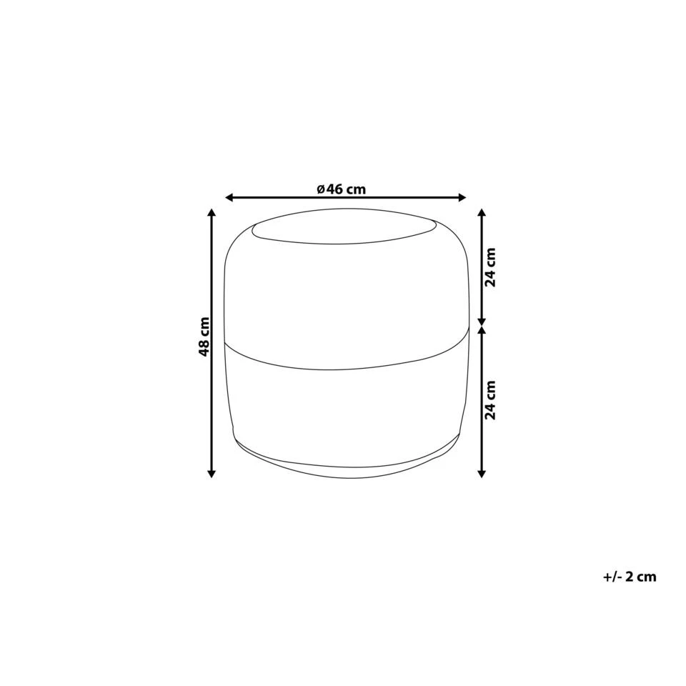 Beliani Poef DALAMA - Zwart Katoen, Jute Beliani Poef DALAMA - Zwart Katoen, Jute -Beliani 4fff93e729b144289c11dc5365a0e609