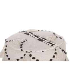 Beliani Hocker THONDI - Beige Katoen -Beliani 5039874713a54917a98e2fec6befcf4d