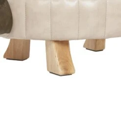 Beliani Dierenhocker TURTLE - Groen Kunstleer -Beliani 5053f4e365924248a321a9891615ee96