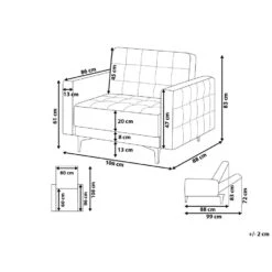 Beliani Fauteuil ABERDEEN - Paars Polyester -Beliani 568331e3862b4131a99023ffb510c6bb