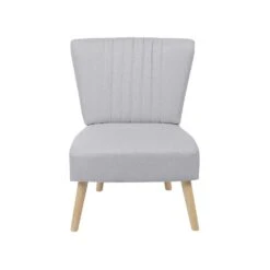 Beliani Fauteuil VAASA - Grijs Polyester -Beliani 58613c468bfb472cb55437863636d04a
