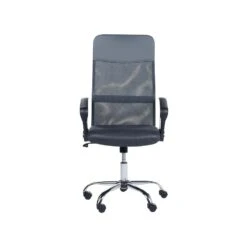 Beliani Bureaustoel DESIGN - Grijs Mesh -Beliani 59767fe95a1e40bf9ef25085a6ebf324