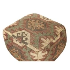 Beliani Poef CUMBUM - Multicolor Jute -Beliani 59d2b8e93f3941d38aaaf21cb6e826e7