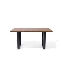 Beliani Eettafel AUSTIN - Donkere Houtkleur Mdf -Beliani 5ac6cfa303b24fc491d02bd55a11acb6