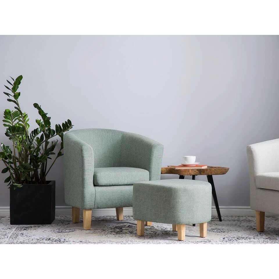 Beliani Cocktailstoel HOLDEN - Groen Polyester Beliani Cocktailstoel HOLDEN - Groen Polyester -Beliani 61040493eae34bfbb614ba51dab81fd3