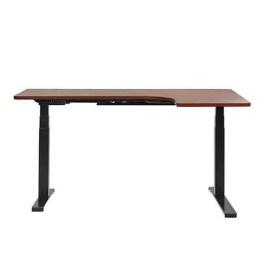 Beliani Verstelbaar Bureau DESTIN - Donkere Houtkleur Spaanplaat Beliani Verstelbaar Bureau DESTIN - Donkere Houtkleur Spaanplaat -Beliani 639ae8ee11f34a9fa5c5276e7c69edc9