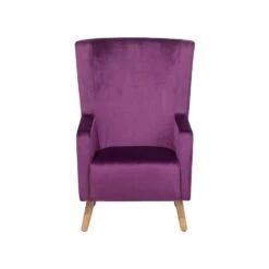 Beliani Oorfauteuil ONEIDA - Paars Fluweel 5 Beliani Oorfauteuil ONEIDA - Paars Fluweel -Beliani 67e9f3c870d74efb86967d1d7b0bed8c