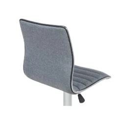 Beliani Barkruk LUCERNE - Grijs Polyester -Beliani 6d26bc40d56e4503956486d2cdea9479