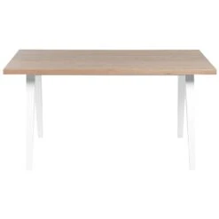 Beliani Eettafel LENISTER - Lichte Houtkleur Mdf -Beliani 6ee77f5265a941059ca1d44bf37cc6e3