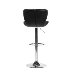 Beliani Barkruk VALETTA - Zwart Kunstleer -Beliani 6fa2565fc4544d46929179366f4e0066