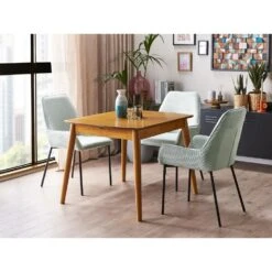Beliani Verlengbare Tafel TOMS - Lichte Houtkleur Mdf -Beliani 6fa7fede18bb4afb96911014574f1aef