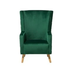 Beliani Oorfauteuil ONEIDA - Groen Fluweel -Beliani 740abbb2633a40859a93a1fb91b17b53