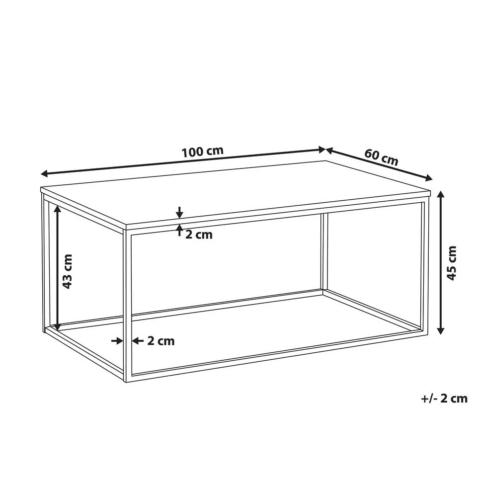 Beliani Salontafel DELANO - Zwart Mdf Beliani Salontafel DELANO - Zwart Mdf -Beliani 745e0a5f58c54136927279bdc40d9ddf