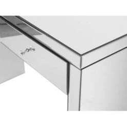 Beliani Consoletafel MARLE - Zilver Glas -Beliani 7482e2a62a5b46228bffc844f7425577