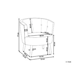 Beliani Fauteuil ODENZEN - Multicolor Polyester 4 Beliani Fauteuil ODENZEN - Multicolor Polyester -Beliani 7e43ad7786364f7f9c5898660d167e60