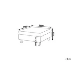 Beliani Ottomaan FEVIK - Zwart Polyester -Beliani 8242f799d8fa4691918d0df0649c4f87