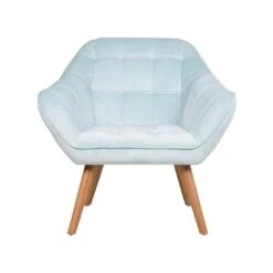 Beliani Clubfauteuil KARIS - Blauw Fluweel -Beliani 82d81a020b554032ab9823737523699e