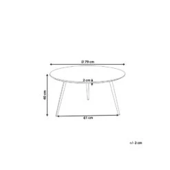 Beliani Salontafel EFFIE - Grijs Mdf 4 Beliani Salontafel EFFIE - Grijs Mdf -Beliani 8489673e4f844c19b03d971a5353221f
