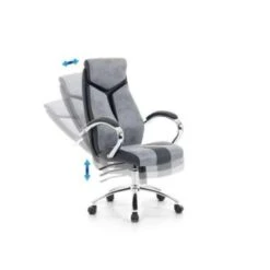 Beliani Bureaustoel FORMULA - Grijs Polyester -Beliani 85c12674fb8542aca87671439935308b