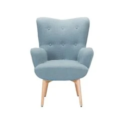 Beliani Fauteuil VEJLE - Blauw Polyester -Beliani 8981d140360d42e09bcd16a031202326