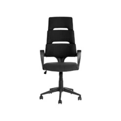 Beliani Bureaustoel GRANDIOSE - Zwart Polyester -Beliani 89c2e259fb66466fbbcd358b9d3cf6ec