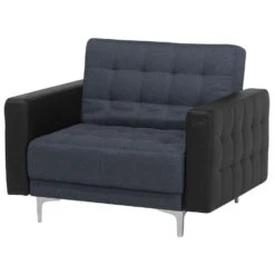Beliani Fauteuil ABERDEEN - Grijs Polyester -Beliani 8c4c3eb887be4c82a602d0a4e504bbd9