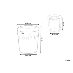 Beliani Poef MOUSEE - Beige Fluweel -Beliani 91372f2687704550984d17f2385e2034