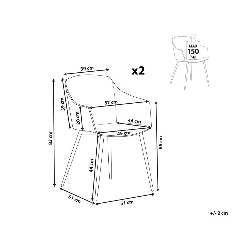 Beliani Eetkamerstoel FONDA - Wit Synthetisch Materiaal Beliani Eetkamerstoel FONDA - Wit Synthetisch Materiaal -Beliani 9227eaba11fa445b9292fe5d24bfc2e2