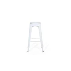 Beliani Barkruk CABRILLO - Wit Staal -Beliani 95c0c769cd0747b3a389390871aac57b