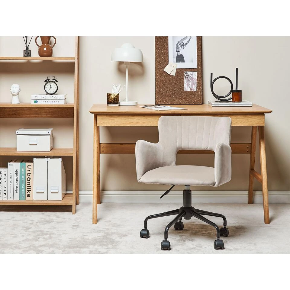 Beliani Bureaustoel SANILAC - Beige Fluweel Beliani Bureaustoel SANILAC - Beige Fluweel -Beliani 983dc5c559a848bc9037dff1b78b575a