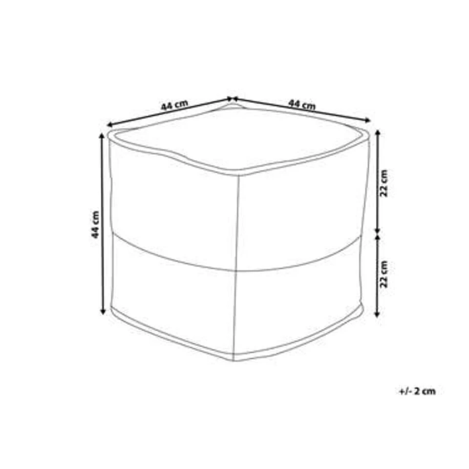 Beliani Poef KIRAMA - Beige Katoen, Jute Beliani Poef KIRAMA - Beige Katoen, Jute -Beliani 9b55154092d3459cac676d42bf32a90f