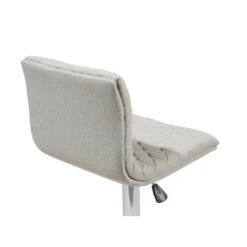 Beliani Barkruk ORLANDO - Beige Polyester -Beliani 9dfef757055a4c298a9501906c605b2a